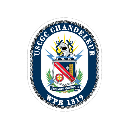USCGC Chandeleur WPB 1319 (U.S. Coast Guard) Transparent STICKER Die-Cut Vinyl Decal-6 Inch-The Sticker Space