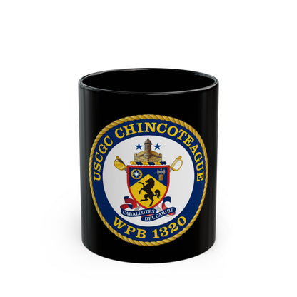 USCGC Chincoteague WPB 1320 (U.S. Coast Guard) Black Coffee Mug-11oz-The Sticker Space