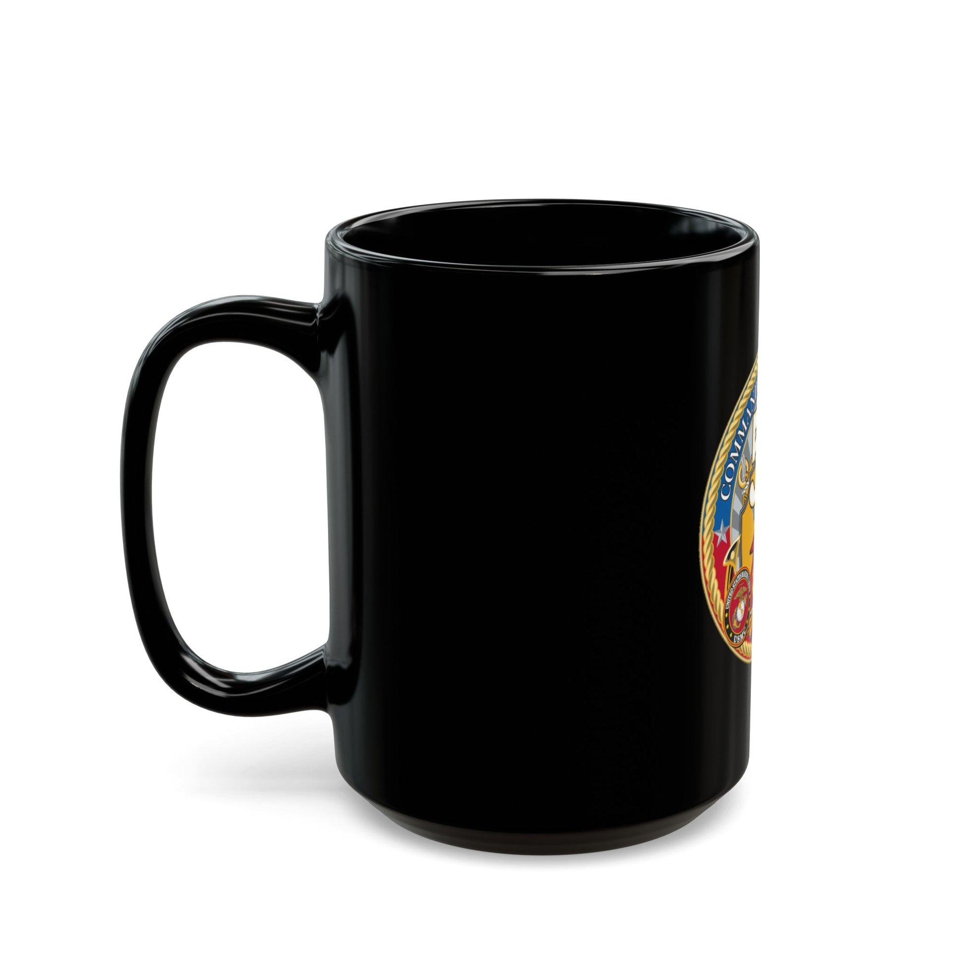 USCGC Command Task Force (U.S. Coast Guard) Black Coffee Mug-The Sticker Space