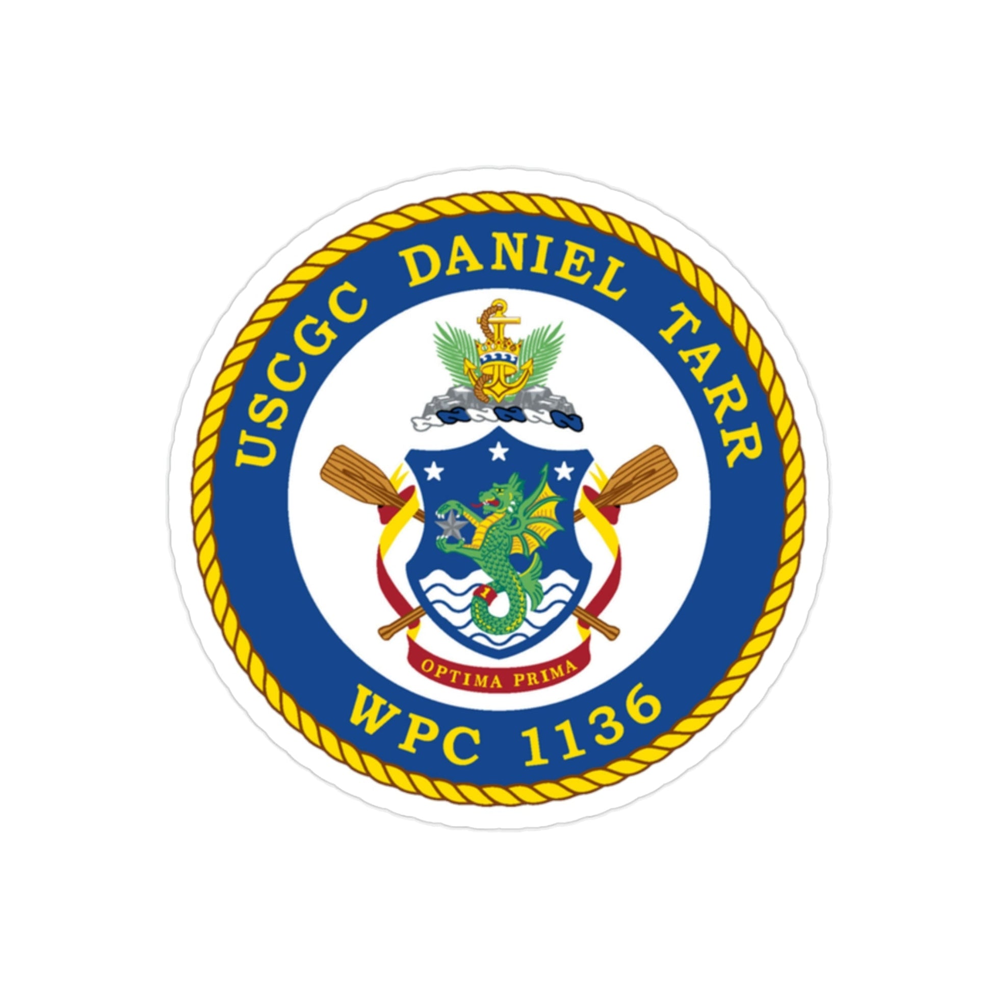 USCGC Daniel Tarr WPC 1136 (U.S. Coast Guard) Transparent STICKER Die-Cut Vinyl Decal-2 Inch-The Sticker Space