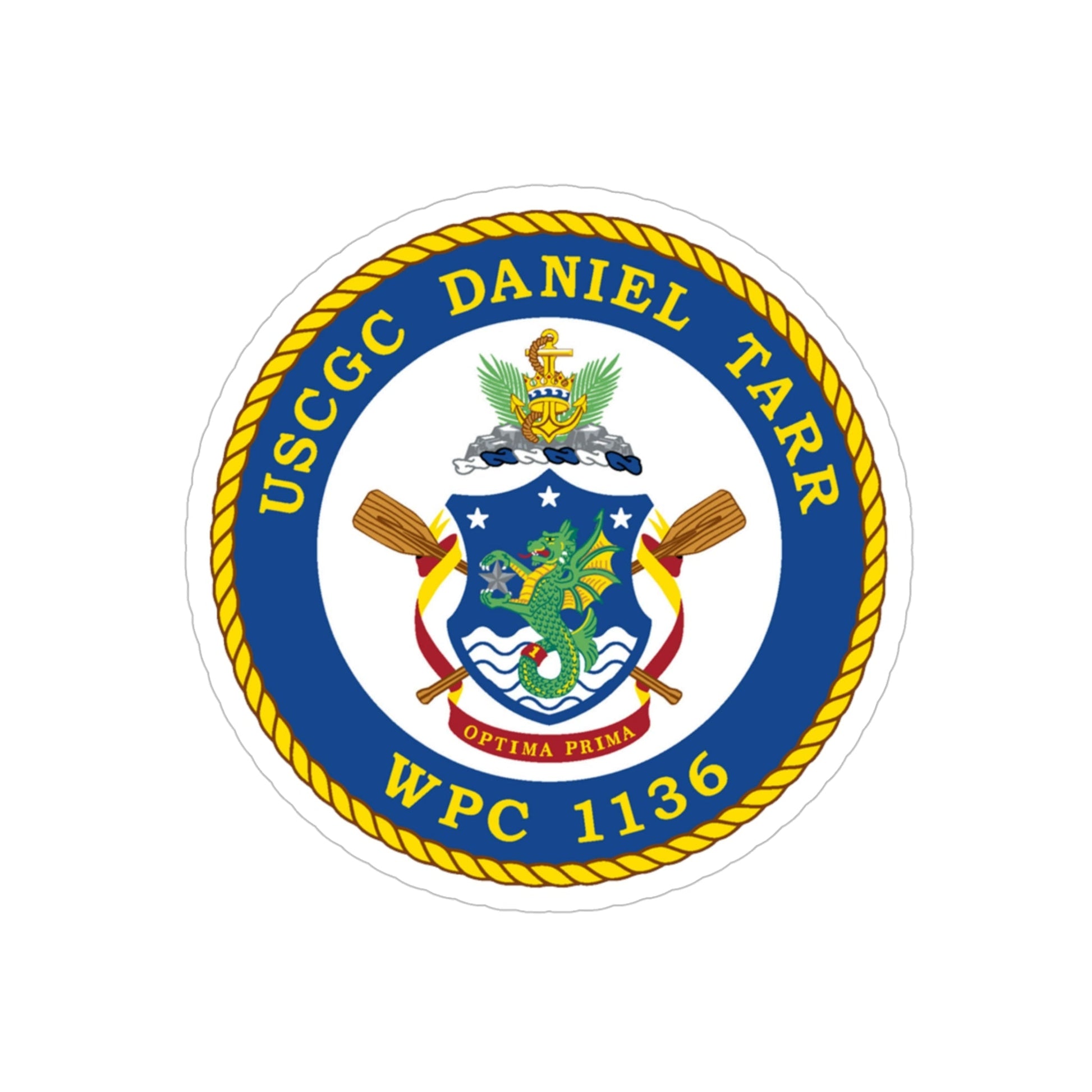 USCGC Daniel Tarr WPC 1136 (U.S. Coast Guard) Transparent STICKER Die-Cut Vinyl Decal-5 Inch-The Sticker Space