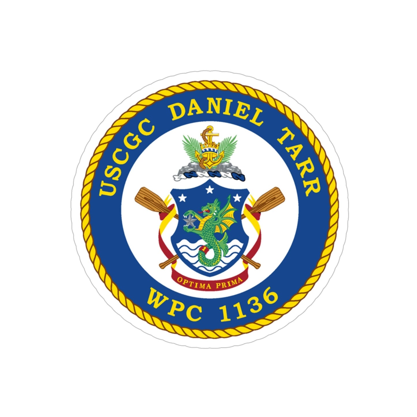 USCGC Daniel Tarr WPC 1136 (U.S. Coast Guard) Transparent STICKER Die-Cut Vinyl Decal-6 Inch-The Sticker Space