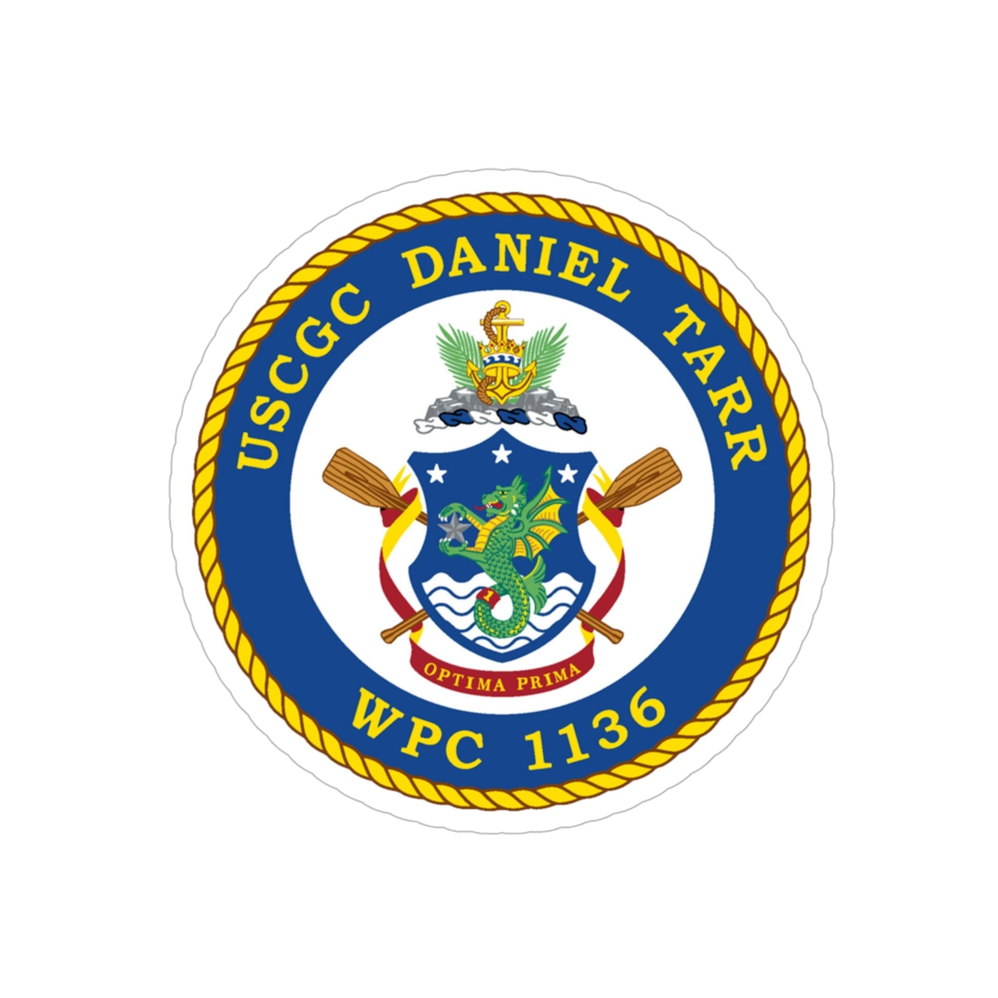 USCGC Daniel Tarr WPC 1136 (U.S. Coast Guard) Transparent STICKER Die-Cut Vinyl Decal-6 Inch-The Sticker Space