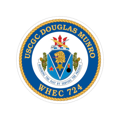 USCGC Douglas Munro (U.S. Coast Guard) Transparent STICKER Die-Cut Vinyl Decal-6 Inch-The Sticker Space
