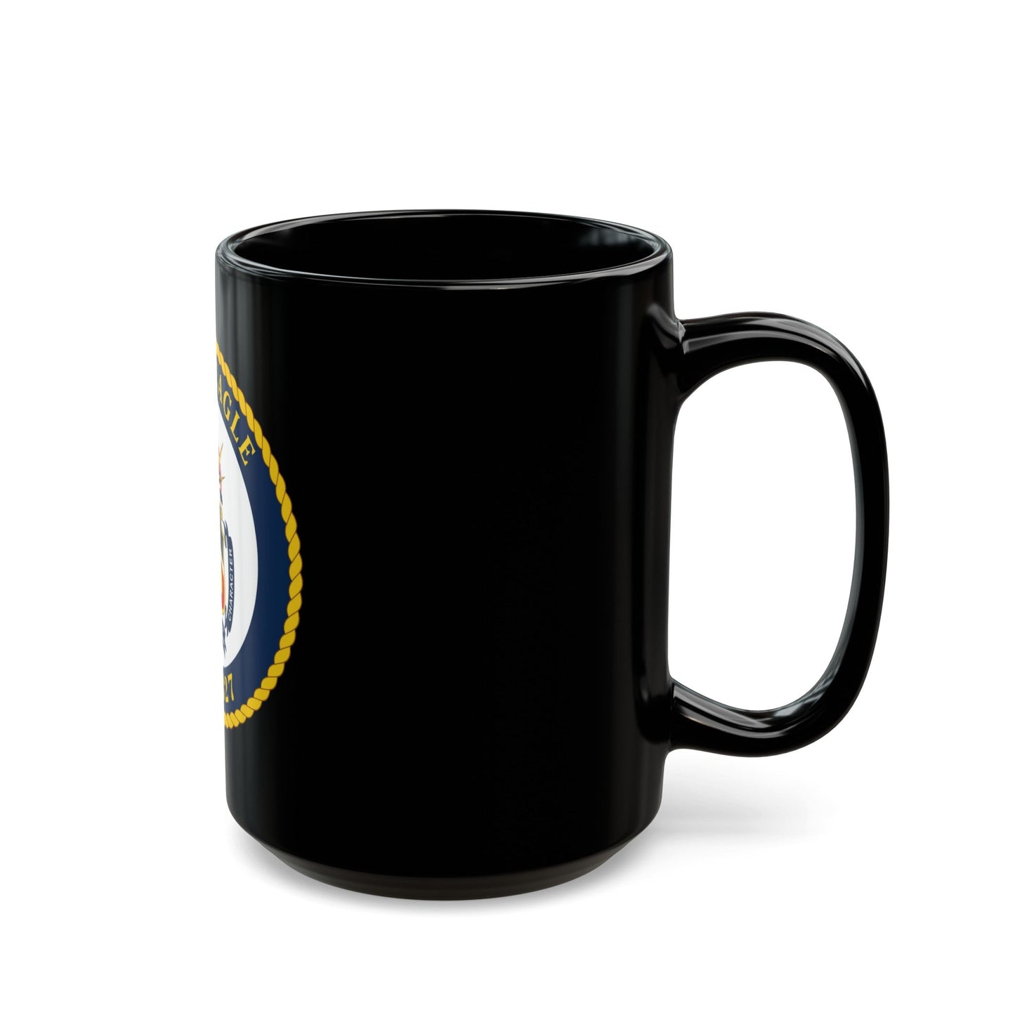 USCGC Eagle WIX 327 (U.S. Coast Guard) Black Coffee Mug-The Sticker Space