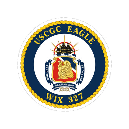 USCGC Eagle WIX 327 (U.S. Coast Guard) Transparent STICKER Die-Cut Vinyl Decal-4 Inch-The Sticker Space