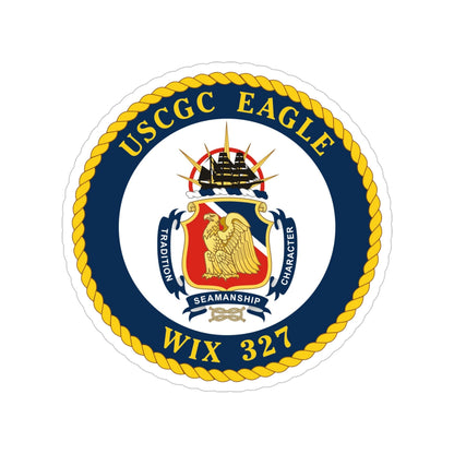 USCGC Eagle WIX 327 (U.S. Coast Guard) Transparent STICKER Die-Cut Vinyl Decal-5 Inch-The Sticker Space
