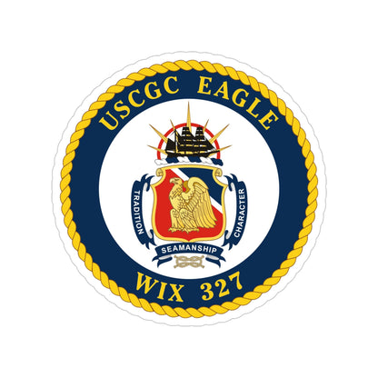 USCGC Eagle WIX 327 (U.S. Coast Guard) Transparent STICKER Die-Cut Vinyl Decal-6 Inch-The Sticker Space
