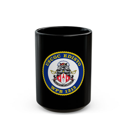 USCGC Edisto WPB 1313 (U.S. Coast Guard) Black Coffee Mug-15oz-The Sticker Space