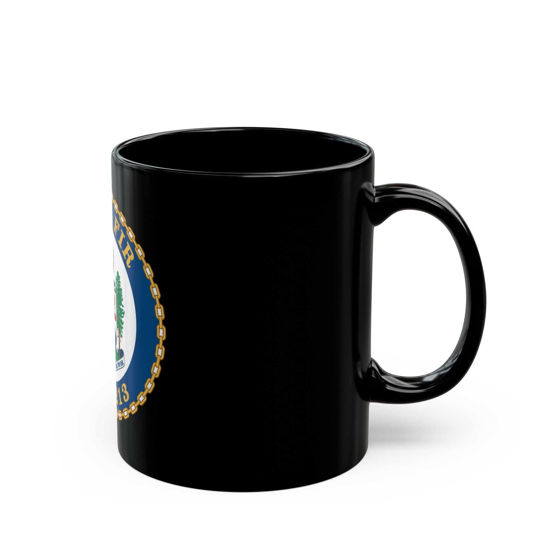 USCGC Fir WLB 213 (U.S. Coast Guard) Black Coffee Mug-The Sticker Space