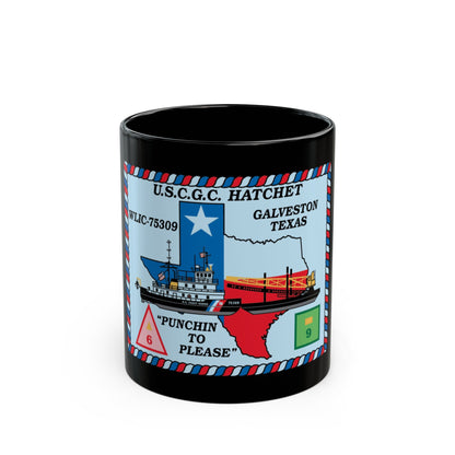 USCGC Hatchet WLIC 75309 (U.S. Coast Guard) Black Coffee Mug-11oz-The Sticker Space