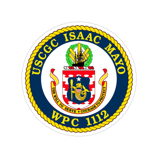 USCGC Isaac Mayo WPC 1112 (U.S. Coast Guard) Transparent STICKER Die-Cut Vinyl Decal-6 Inch-The Sticker Space