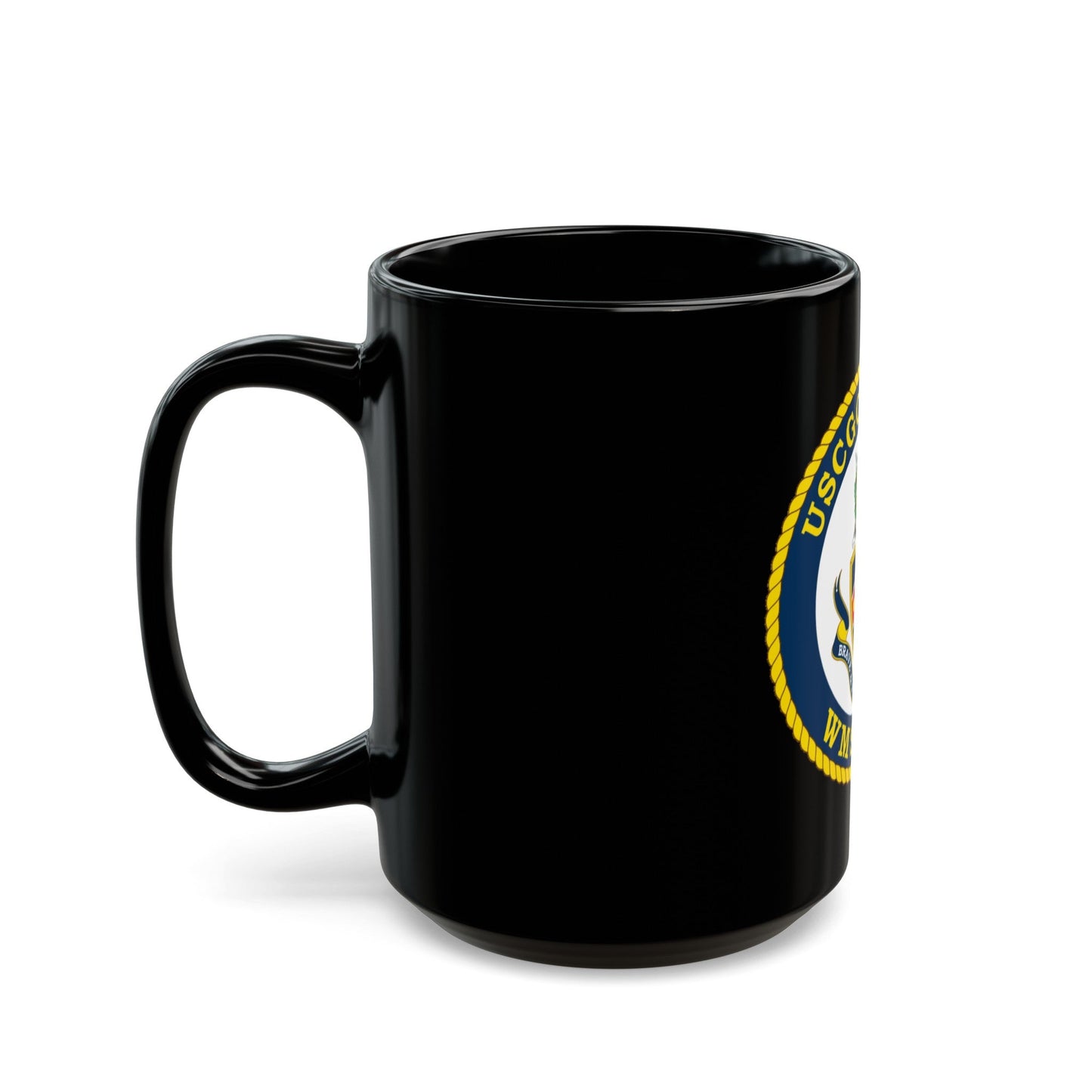 USCGC James WMSL 754 (U.S. Coast Guard) Black Coffee Mug-The Sticker Space