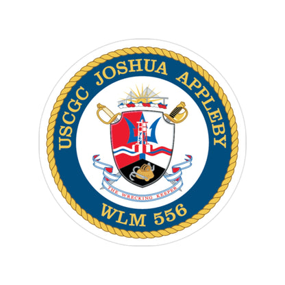 USCGC Joshua Appleby WLM 556 (U.S. Coast Guard) Transparent STICKER Die-Cut Vinyl Decal-2 Inch-The Sticker Space