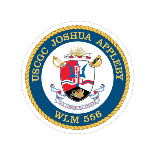 USCGC Joshua Appleby WLM 556 (U.S. Coast Guard) Transparent STICKER Die-Cut Vinyl Decal-6 Inch-The Sticker Space