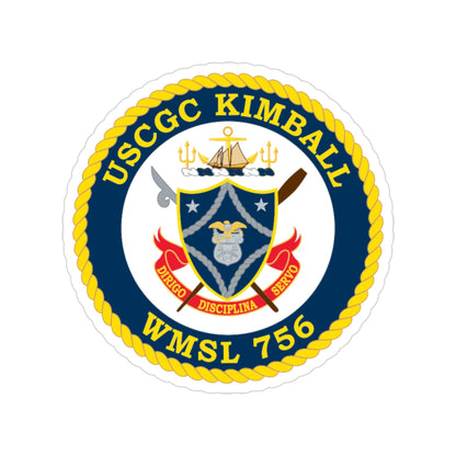 USCGC Kimball WMSL 756 (U.S. Coast Guard) Transparent STICKER Die-Cut Vinyl Decal-3 Inch-The Sticker Space