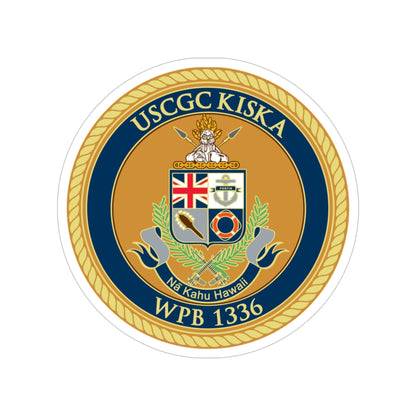 USCGC Kiska WPB 1336 (U.S. Coast Guard) Transparent STICKER Die-Cut Vinyl Decal-5 Inch-The Sticker Space