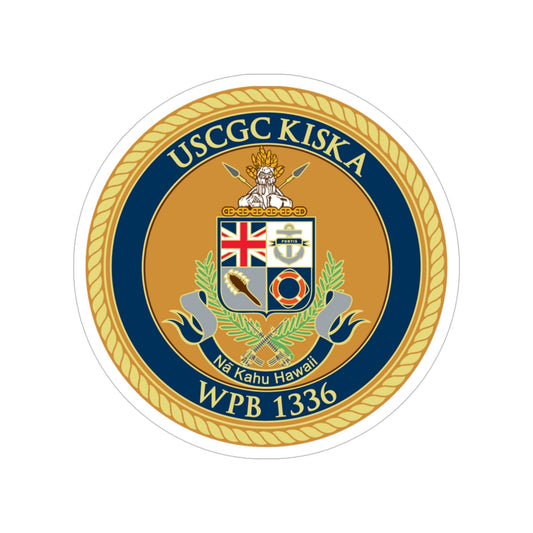 USCGC Kiska WPB 1336 (U.S. Coast Guard) Transparent STICKER Die-Cut Vinyl Decal-6 Inch-The Sticker Space
