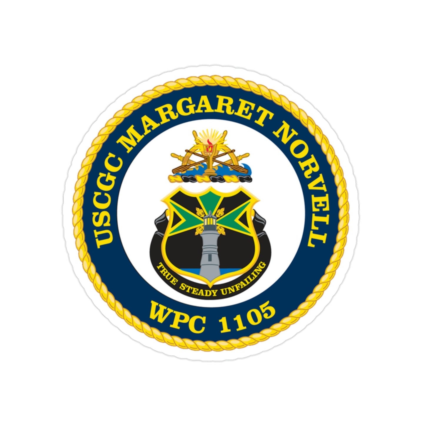 USCGC Margaret Norvell WPC 1105 (U.S. Coast Guard) Transparent STICKER Die-Cut Vinyl Decal-2 Inch-The Sticker Space