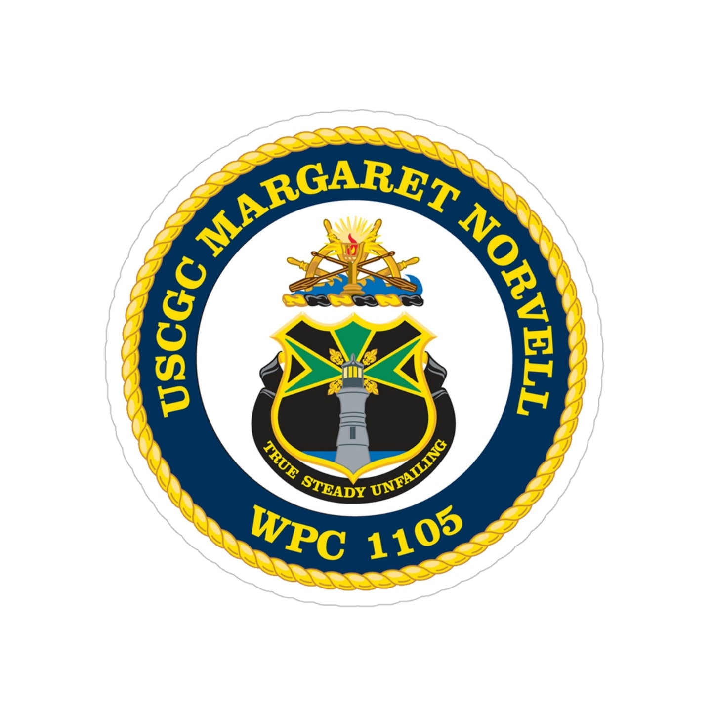 USCGC Margaret Norvell WPC 1105 (U.S. Coast Guard) Transparent STICKER Die-Cut Vinyl Decal-4 Inch-The Sticker Space