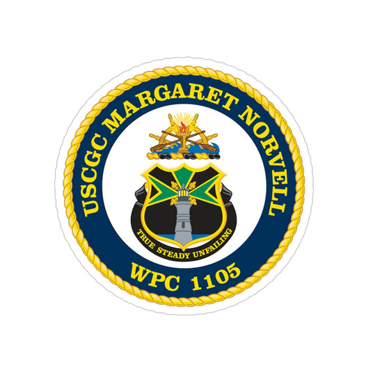 USCGC Margaret Norvell WPC 1105 (U.S. Coast Guard) Transparent STICKER Die-Cut Vinyl Decal-6 Inch-The Sticker Space