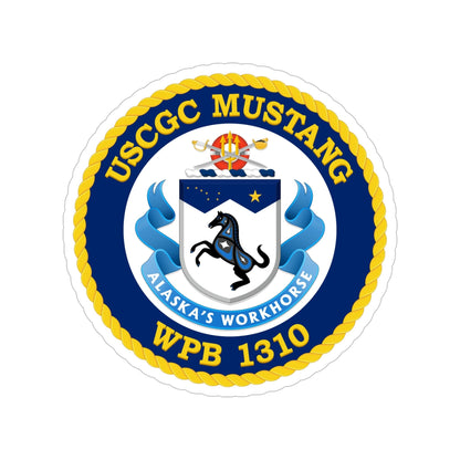 USCGC Mustang WPB 1310 (U.S. Coast Guard) Transparent STICKER Die-Cut Vinyl Decal-6 Inch-The Sticker Space