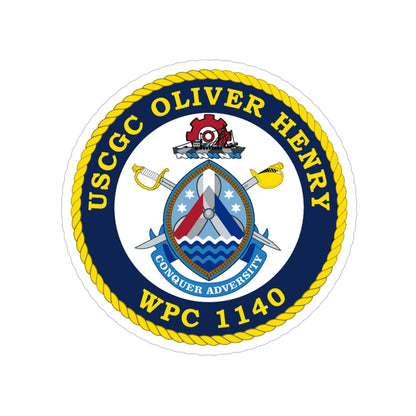 USCGC Oliver Henry WPC 1140 (U.S. Coast Guard) Transparent STICKER Die-Cut Vinyl Decal-5 Inch-The Sticker Space