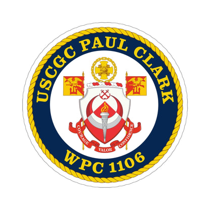 USCGC Paul Clark WPC 1106 (U.S. Coast Guard) STICKER Vinyl Die-Cut Decal-4 Inch-The Sticker Space