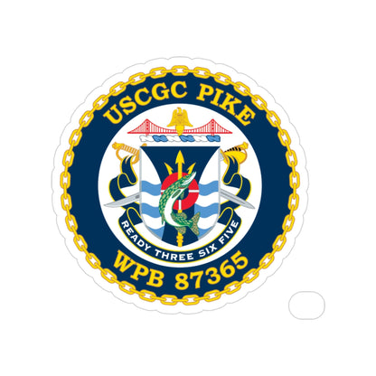 USCGC Pike WPB 87365 (U.S. Coast Guard) Transparent STICKER Die-Cut Vinyl Decal-3 Inch-The Sticker Space