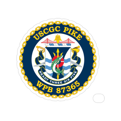 USCGC Pike WPB 87365 (U.S. Coast Guard) Transparent STICKER Die-Cut Vinyl Decal-6 Inch-The Sticker Space