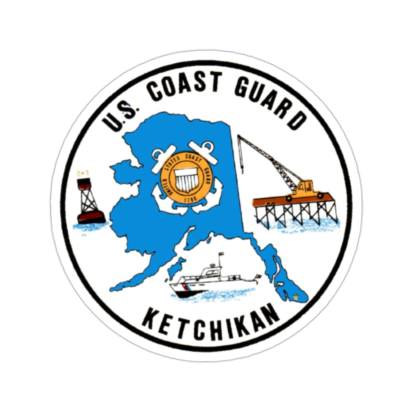 USCGC Planetree WLB 307 (U.S. Coast Guard) STICKER Vinyl Die-Cut Decal-2 Inch-The Sticker Space