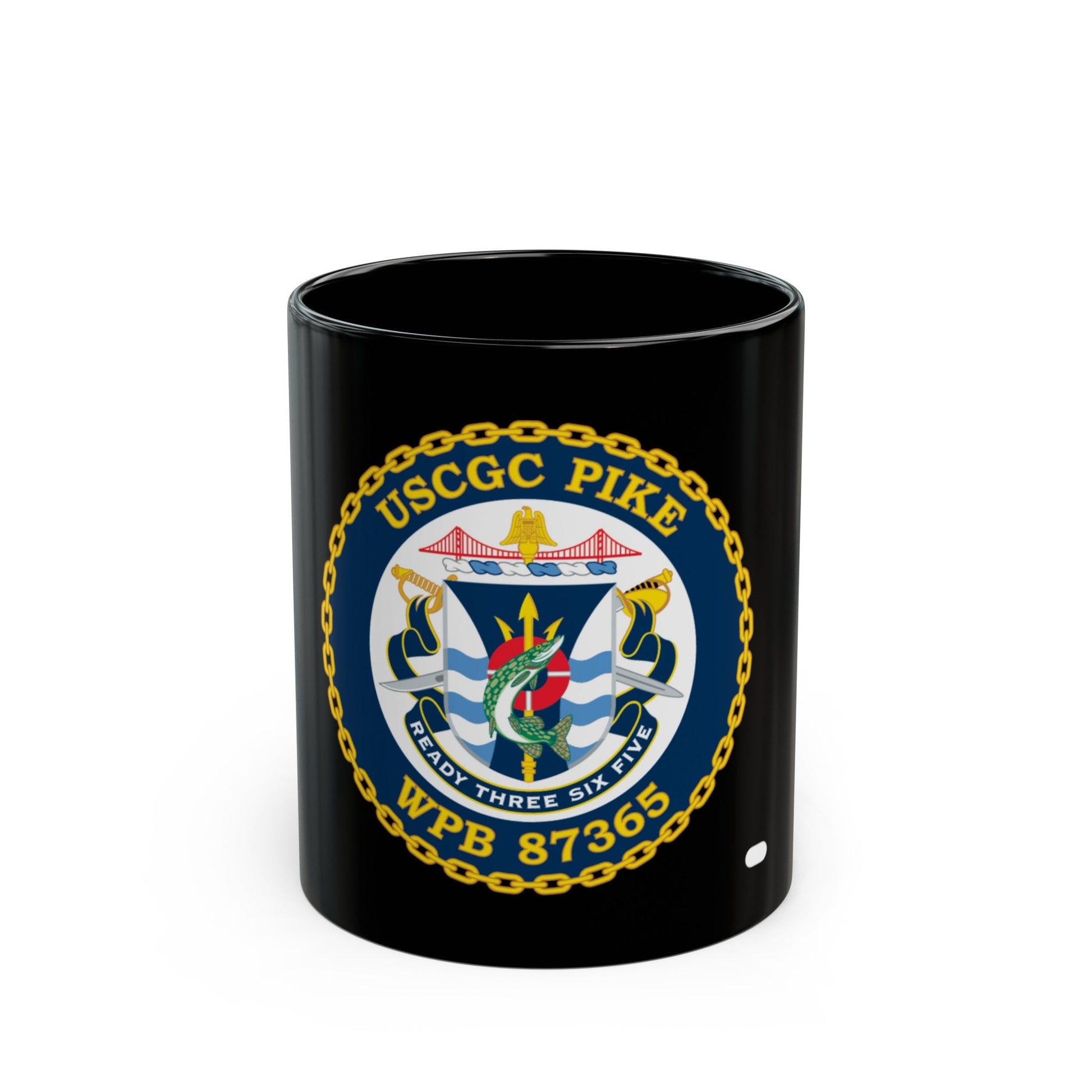 USCGC Plke WPB 87365 NEW 2010 (U.S. Coast Guard) Black Coffee Mug-11oz-The Sticker Space