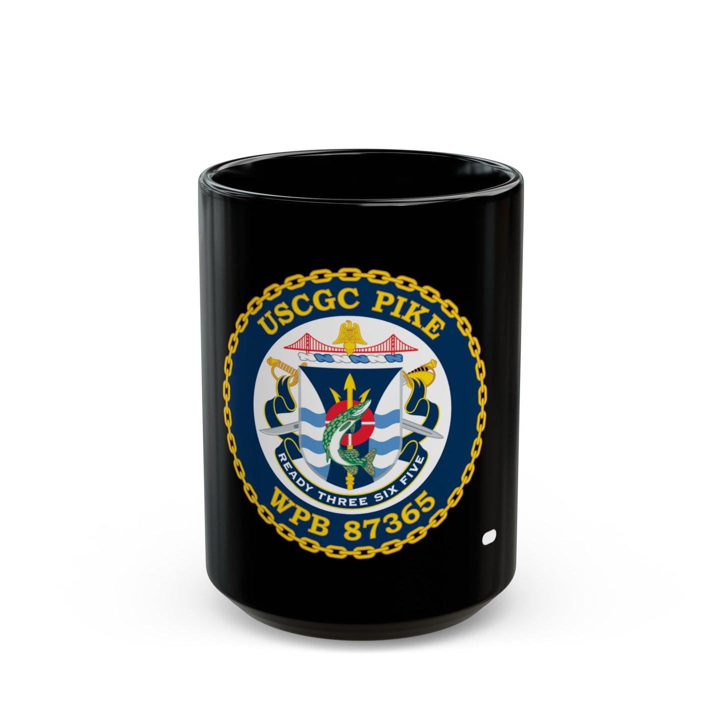 USCGC Plke WPB 87365 NEW 2010 (U.S. Coast Guard) Black Coffee Mug-15oz-The Sticker Space