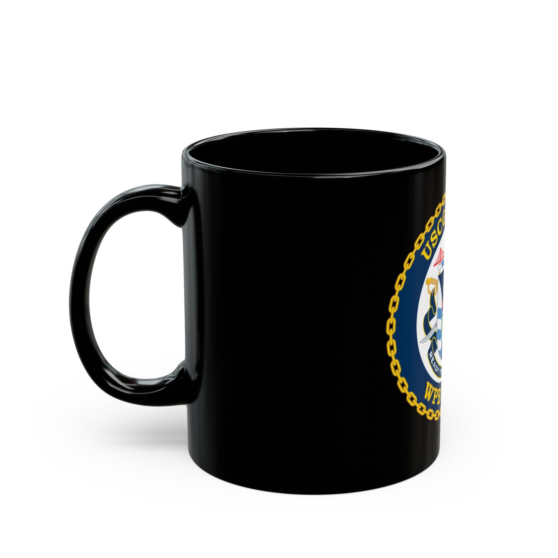 USCGC Plke WPB 87365 NEW 2010 (U.S. Coast Guard) Black Coffee Mug-The Sticker Space