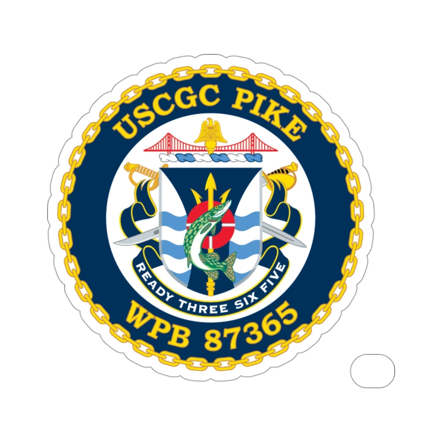 USCGC Plke WPB 87365 (U.S. Coast Guard) STICKER Vinyl Die-Cut Decal-3 Inch-The Sticker Space
