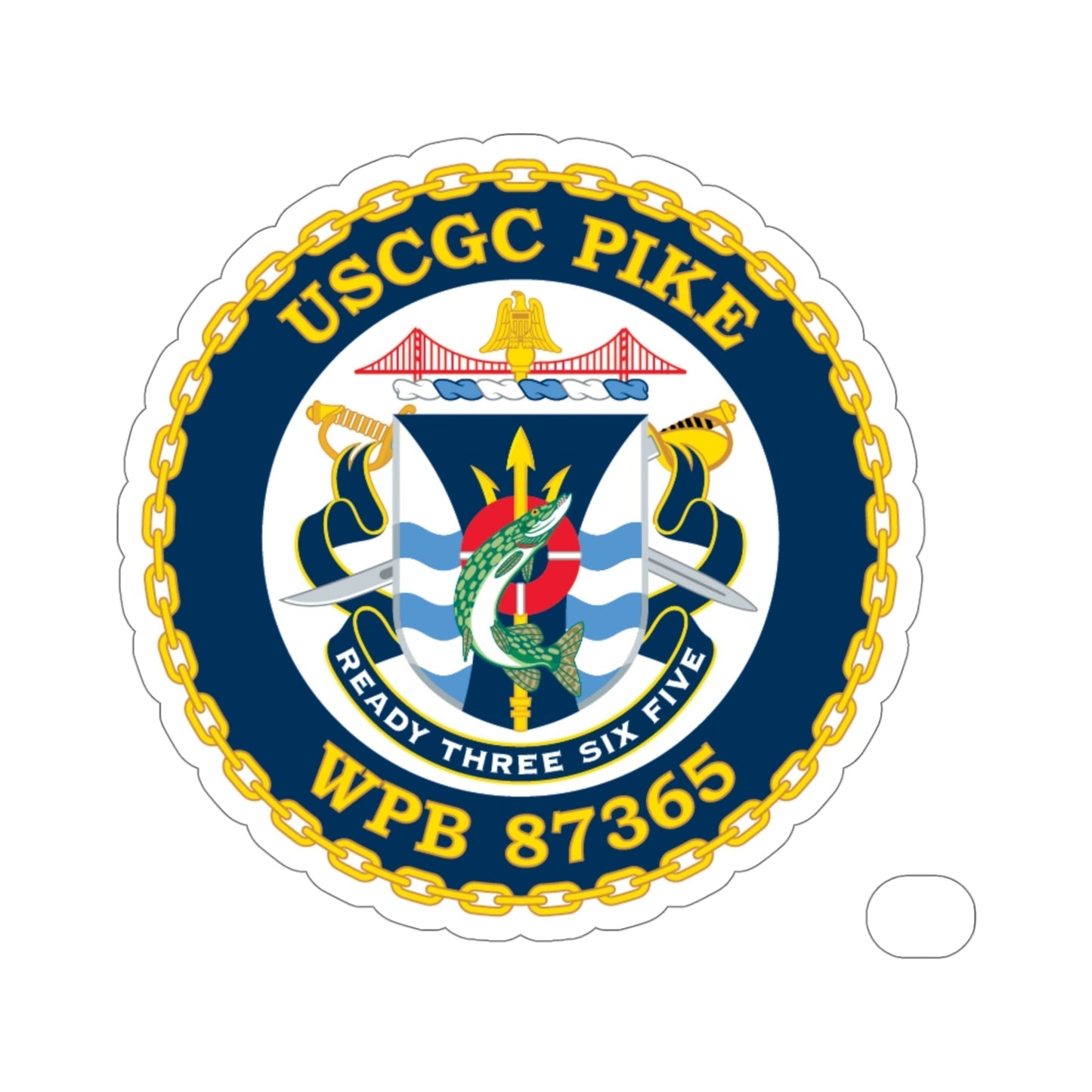 USCGC Plke WPB 87365 (U.S. Coast Guard) STICKER Vinyl Die-Cut Decal-5 Inch-The Sticker Space