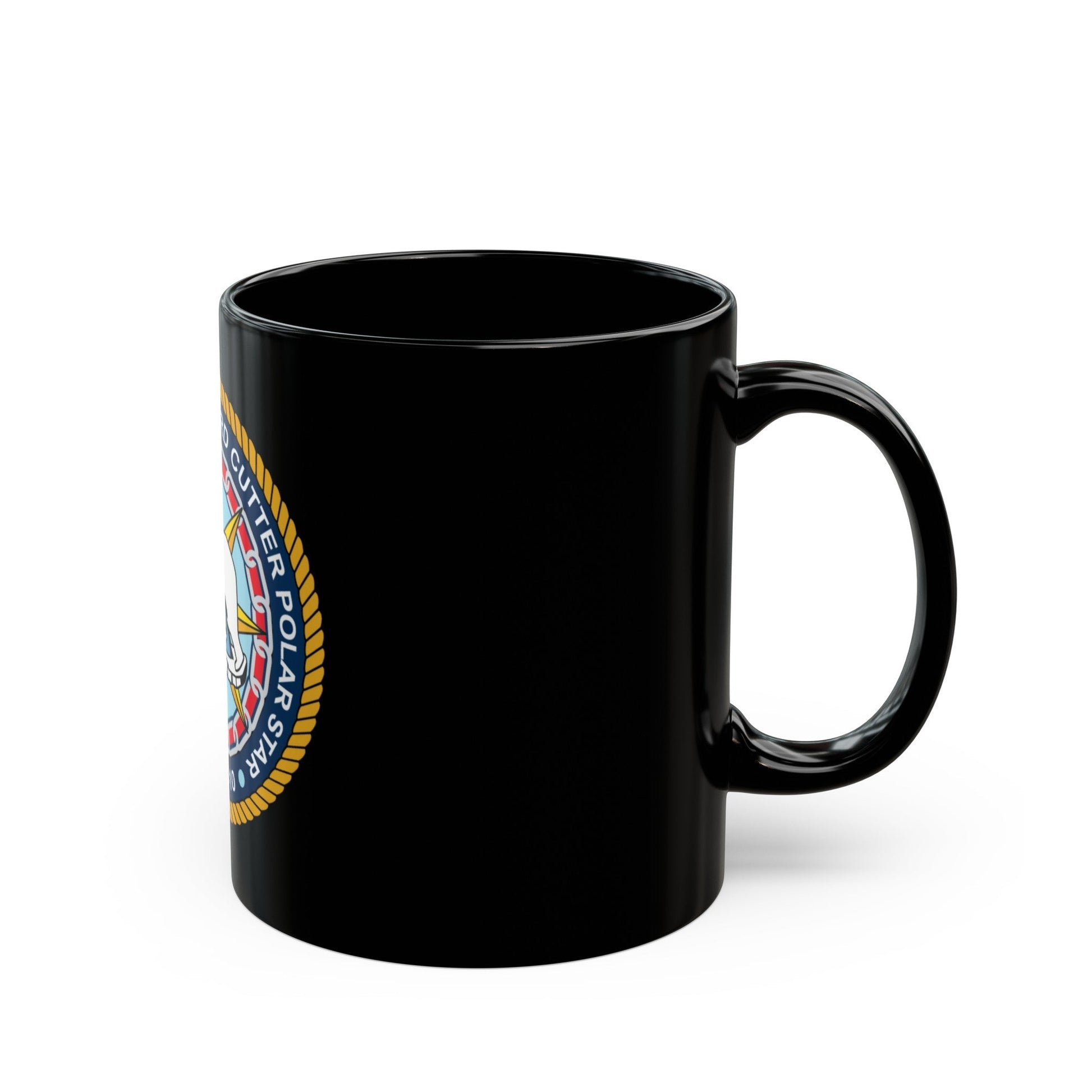 USCGC Polar Star WAGB 10 (U.S. Coast Guard) Black Coffee Mug-The Sticker Space