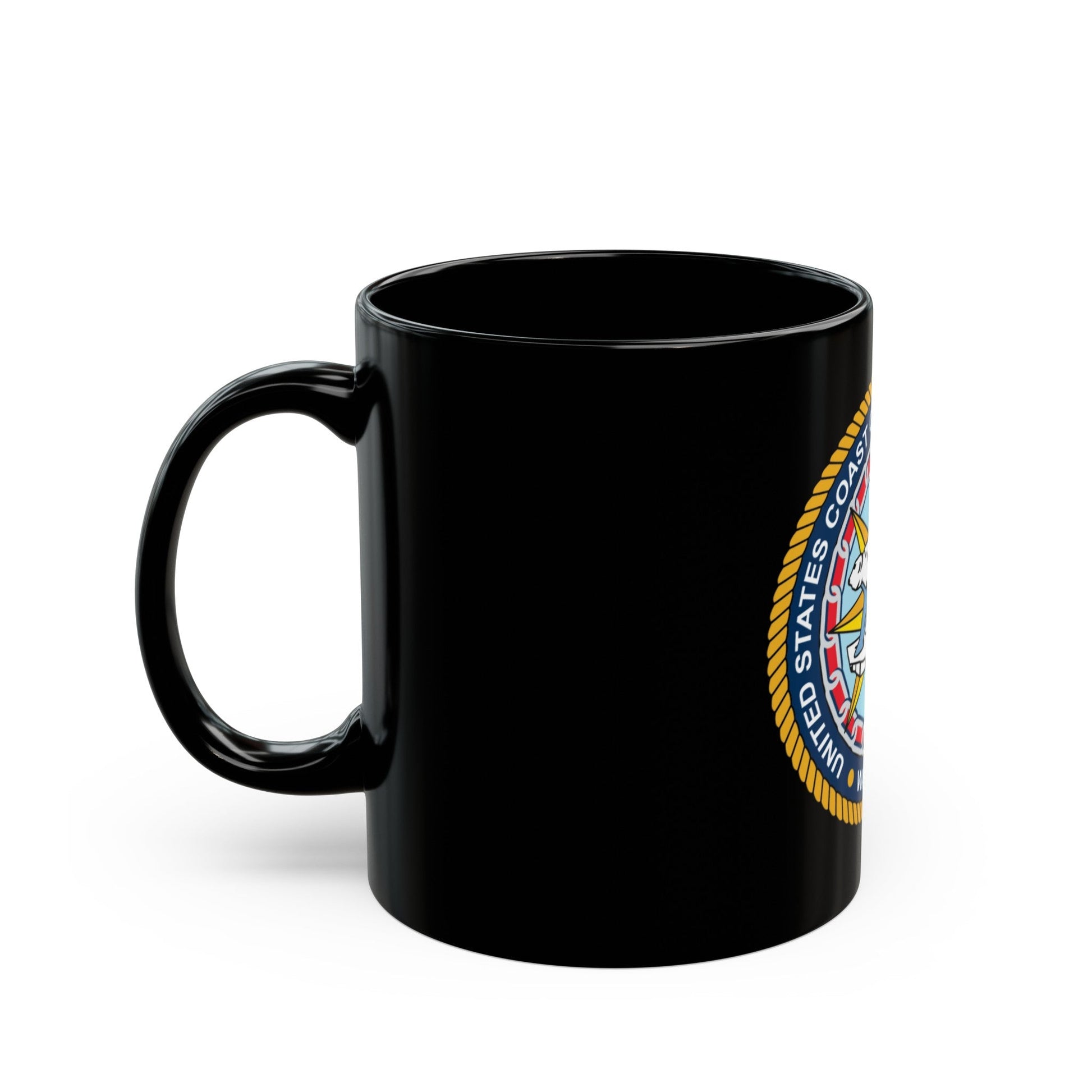 USCGC Polar Star WAGB 10 (U.S. Coast Guard) Black Coffee Mug-The Sticker Space