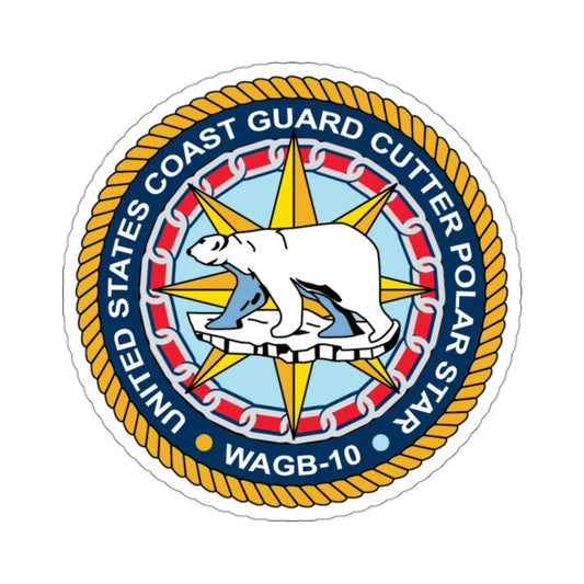 USCGC Polar Star WAGB 10 (U.S. Coast Guard) STICKER Vinyl Die-Cut Decal-White-The Sticker Space