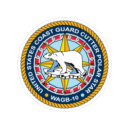 USCGC Polar Star WAGB 10 (U.S. Coast Guard) Transparent STICKER Die-Cut Vinyl Decal-2 Inch-The Sticker Space