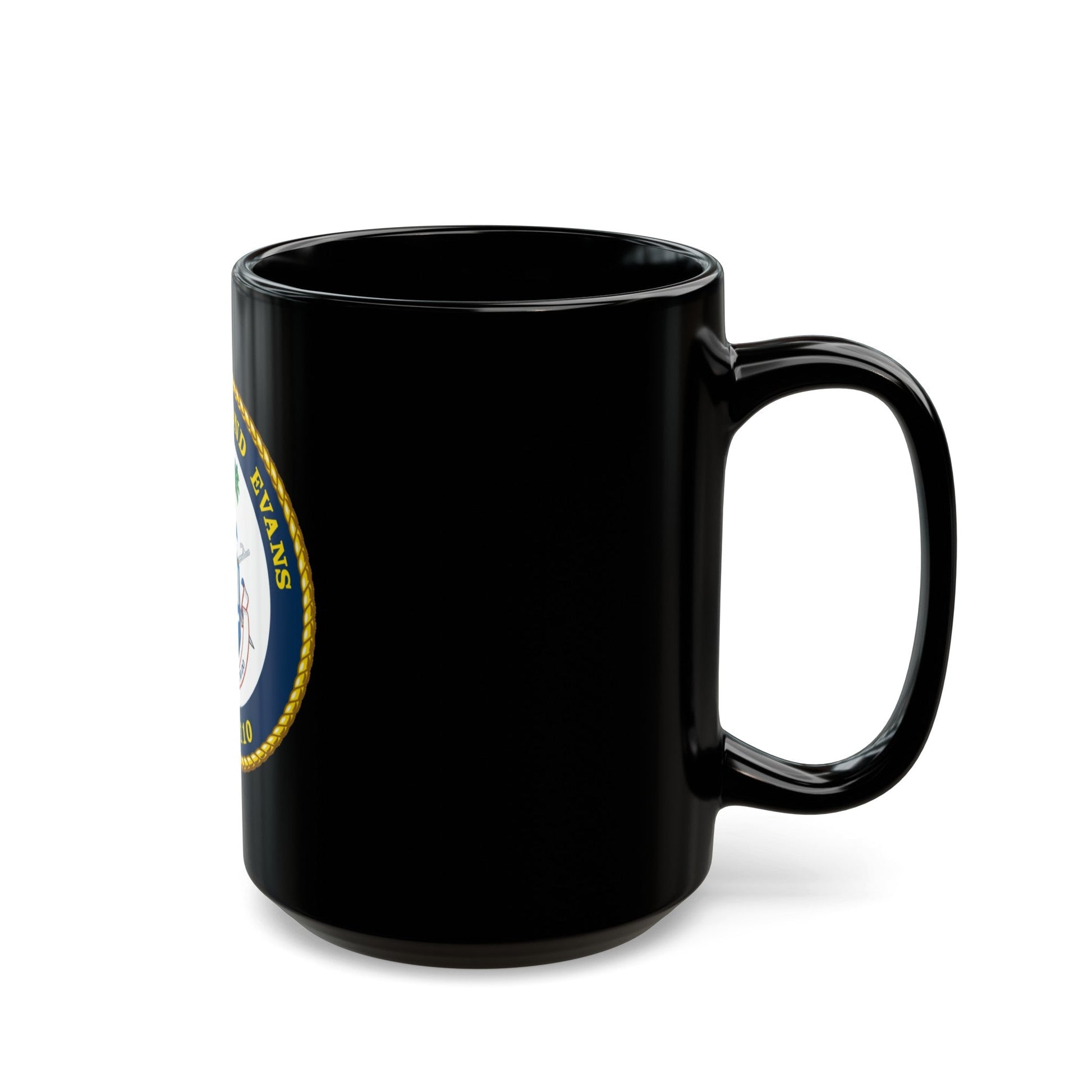 USCGC Raymond Evans WPC 1110 (U.S. Coast Guard) Black Coffee Mug-The Sticker Space