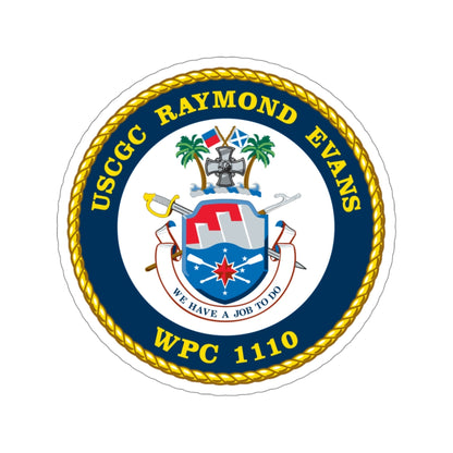 USCGC Raymond Evans WPC 1110 (U.S. Coast Guard) STICKER Vinyl Die-Cut Decal-4 Inch-The Sticker Space