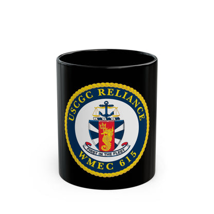 USCGC Reliance Glassware (U.S. Coast Guard) Black Coffee Mug-11oz-The Sticker Space