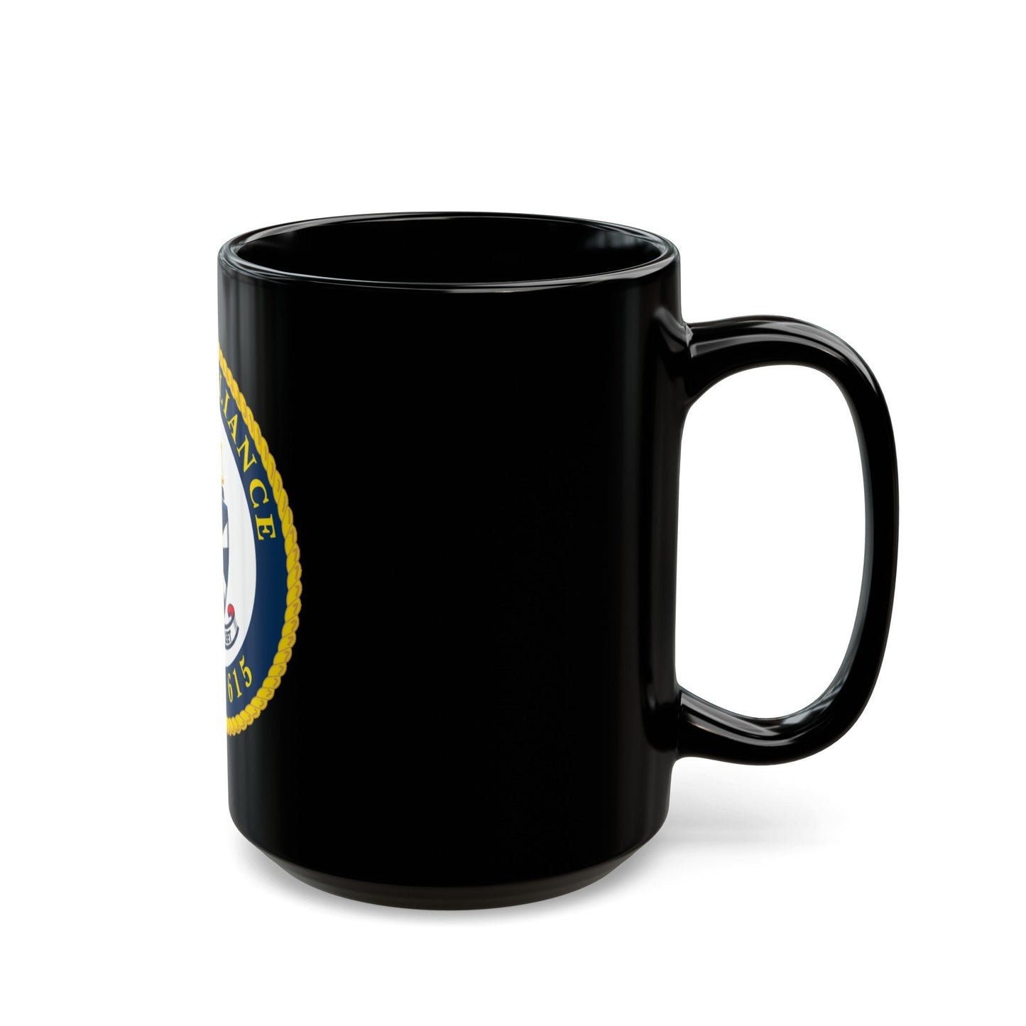 USCGC Reliance Glassware (U.S. Coast Guard) Black Coffee Mug-The Sticker Space