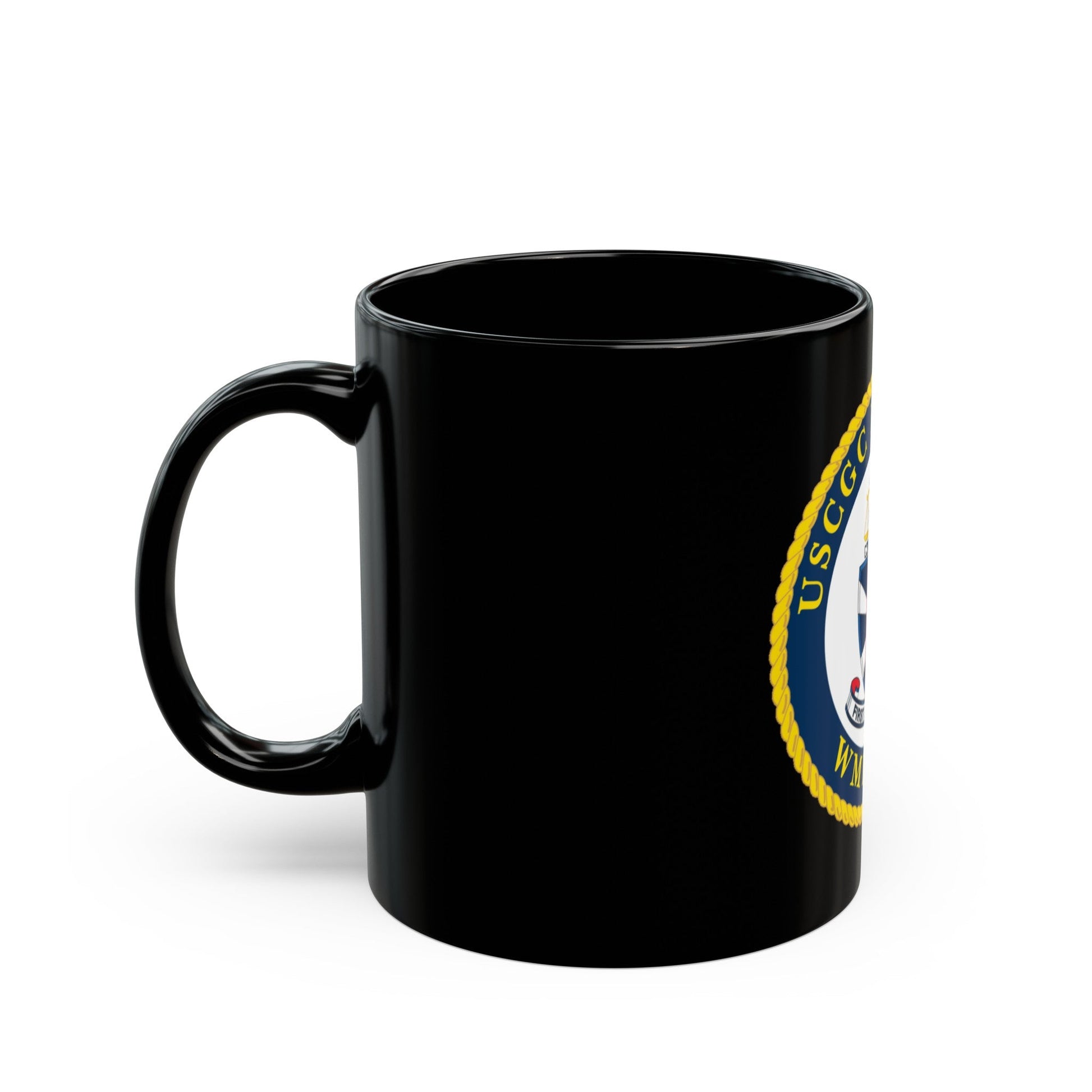 USCGC Reliance Glassware (U.S. Coast Guard) Black Coffee Mug-The Sticker Space