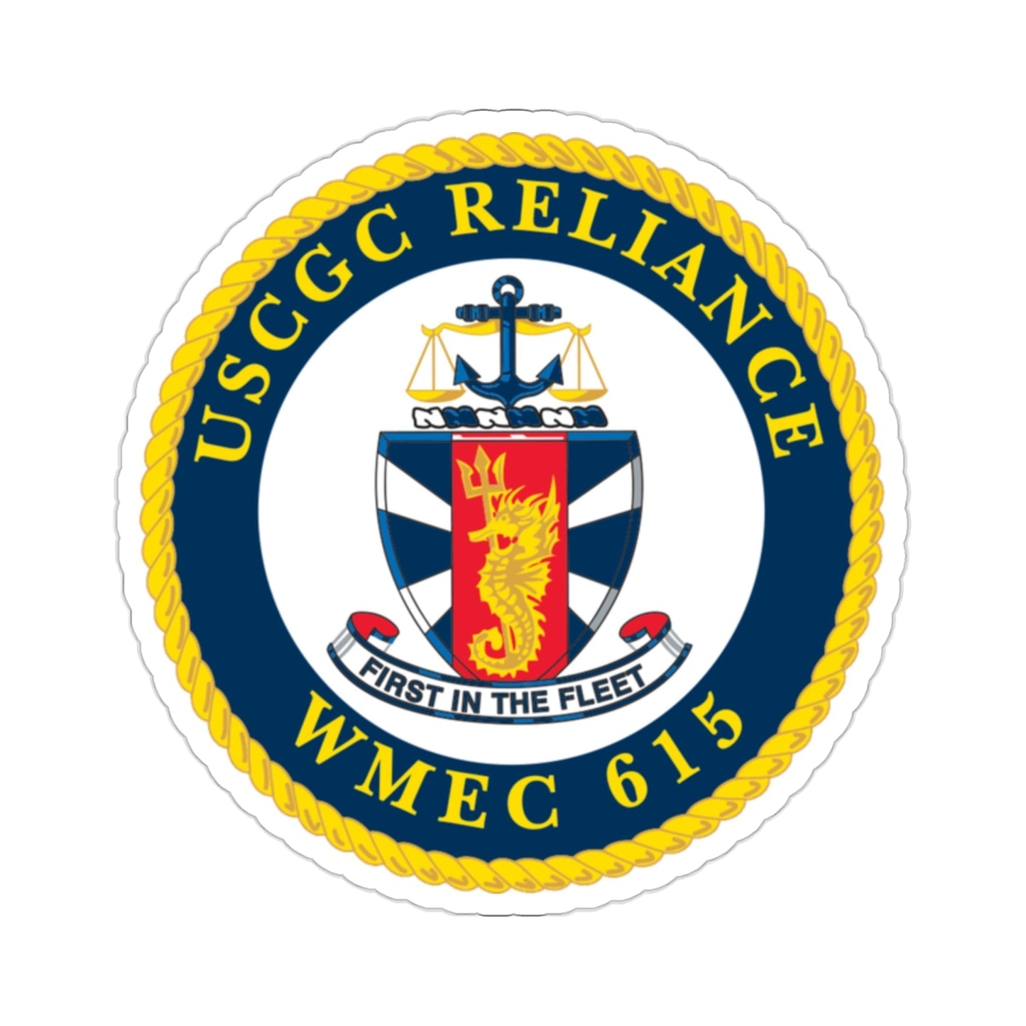 USCGC Reliance (U.S. Coast Guard) STICKER Vinyl Die-Cut Decal-2 Inch-The Sticker Space