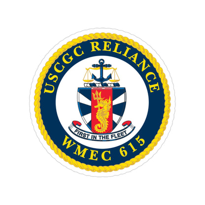 USCGC Reliance (U.S. Coast Guard) Transparent STICKER Die-Cut Vinyl Decal-5 Inch-The Sticker Space
