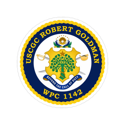 USCGC Robert Goldman WPC 1142 (U.S. Coast Guard) Transparent STICKER Die-Cut Vinyl Decal-2 Inch-The Sticker Space
