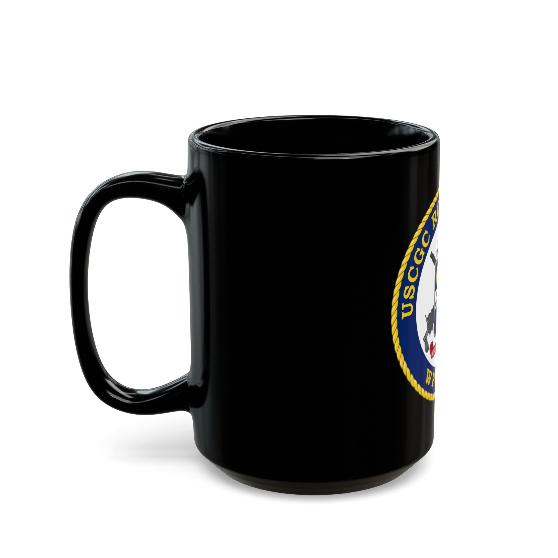 USCGC Robert Ward WPC 1130 (U.S. Coast Guard) Black Coffee Mug-The Sticker Space