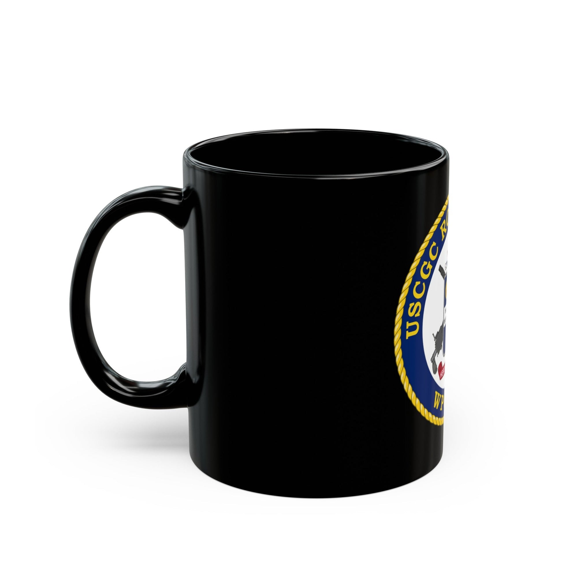 USCGC Robert Ward WPC 1130 (U.S. Coast Guard) Black Coffee Mug-The Sticker Space
